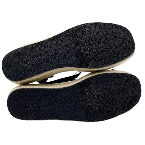 Lulus Cobi Black Faux Suede Espadrille Platform Sandals Size 8.5 Flatform Shoes - Picture 14 of 15